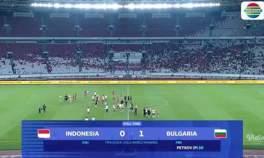 Scor Indonesia vs Bulgaria