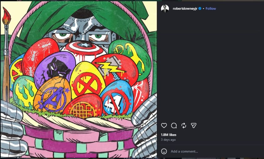 Postingan Robert Downey Jr
