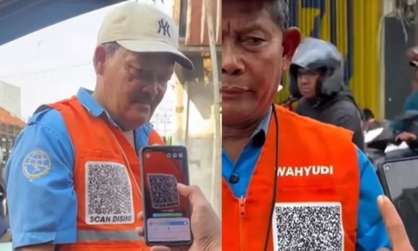 Parkir di Kota Kediri Kini Bisa Pakai QRIS Lewat Scan Barcode di Rompi Jukir Lebih Praktis