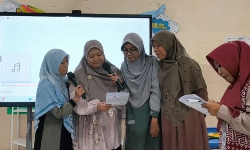 TK Prestasi Global Gelar Diseminasi KICAU Bersama Tiara Anatiasia, S.Pd. Inovasi Lagu Pembelajaran Anak