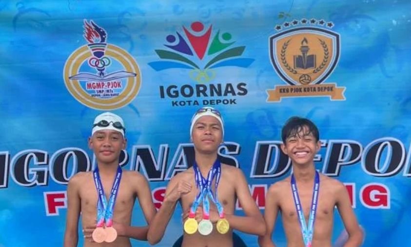 Ali Akbar Irawan Siswa Prestasi Gloabal Raih 2 Emas dan 1 Perak di FunSwim Igornas 2026 Depok