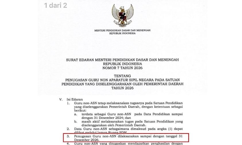 Peraturan Baru Guru Non ASN