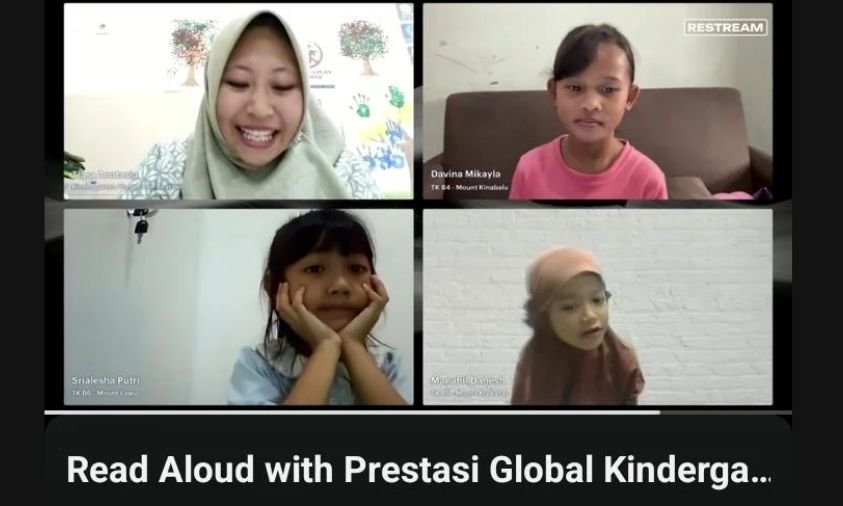 Read Aloud Prestasi Global Kindergarten Latih Public Speaking dan Literasi Anak