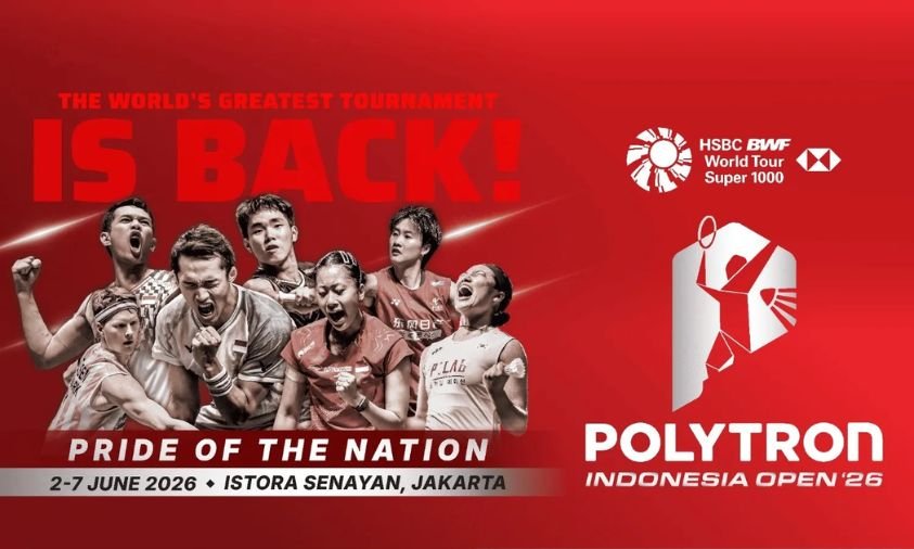 Indonesia Open 2026 Resmi Bergulir di Jakarta, Hadiah Capai Rp25 Miliar dan Hadirkan Ratusan Atlet Dunia
