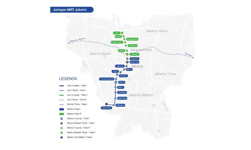 Rute MRT Cikarang Balaraja