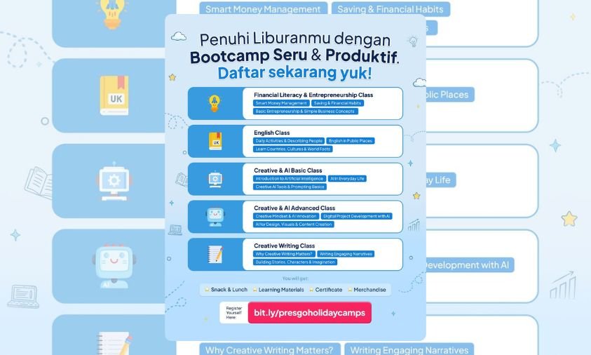 PresGo Holiday Camp 2026 Hadirkan Lima Workshop Seru untuk Asah Skill Anak di Era Digital