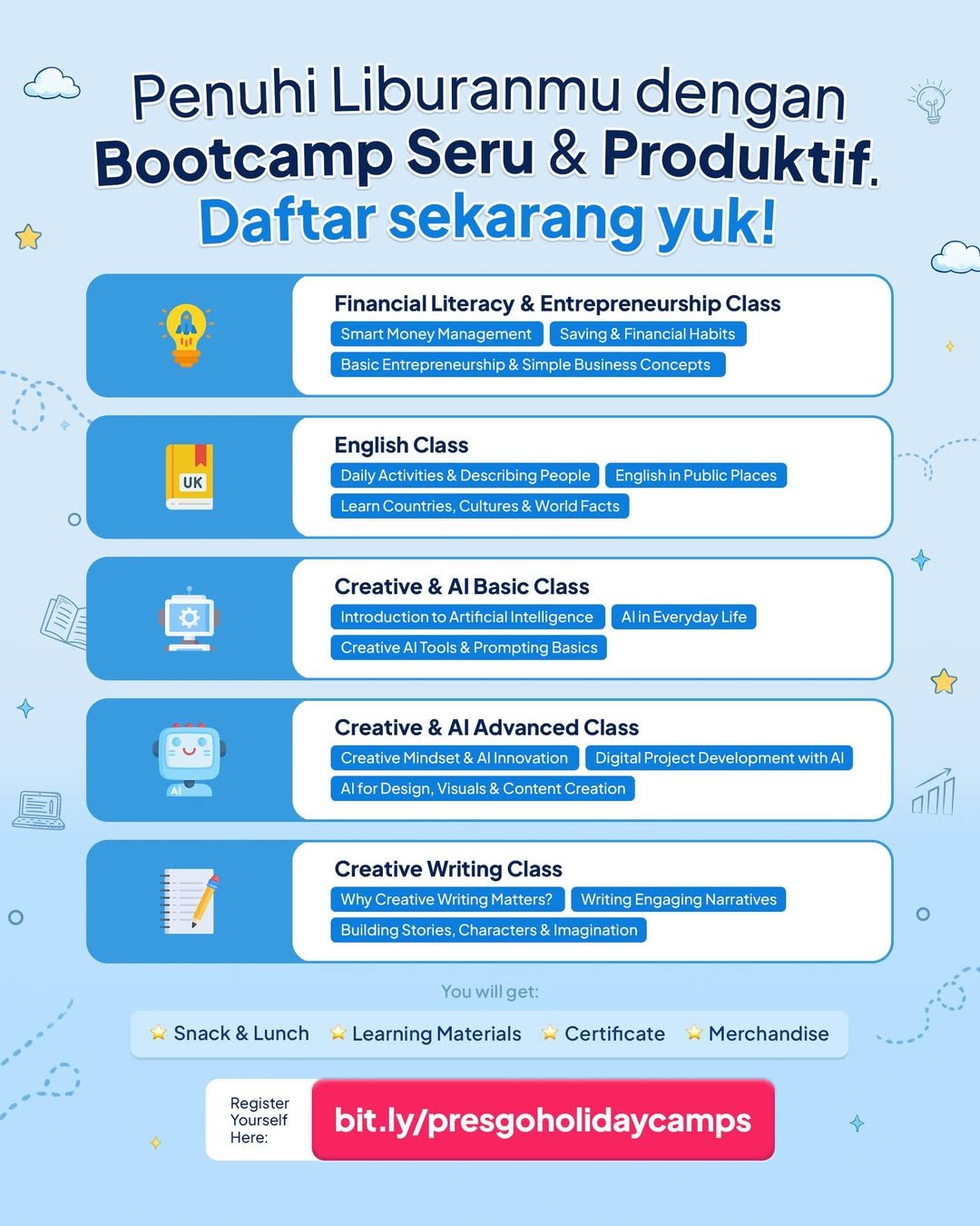 Topik PresGo Holiday Camps