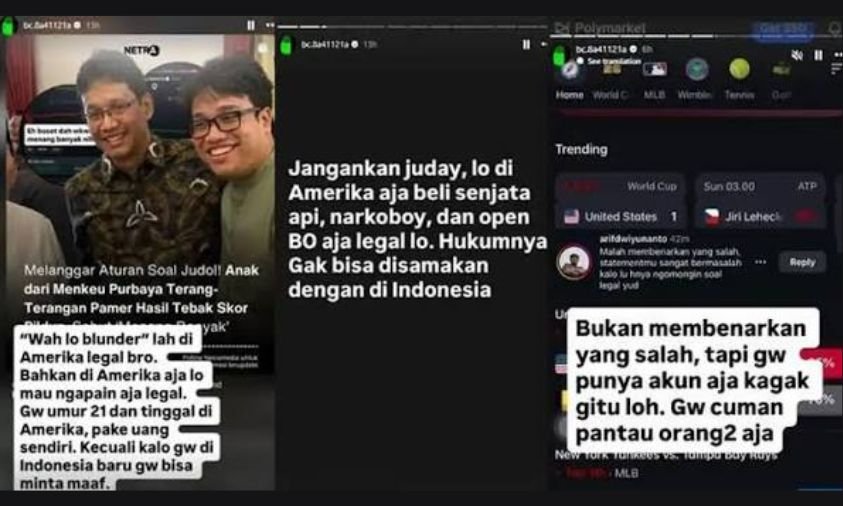 Postingan Anak Menkeu Purbaya