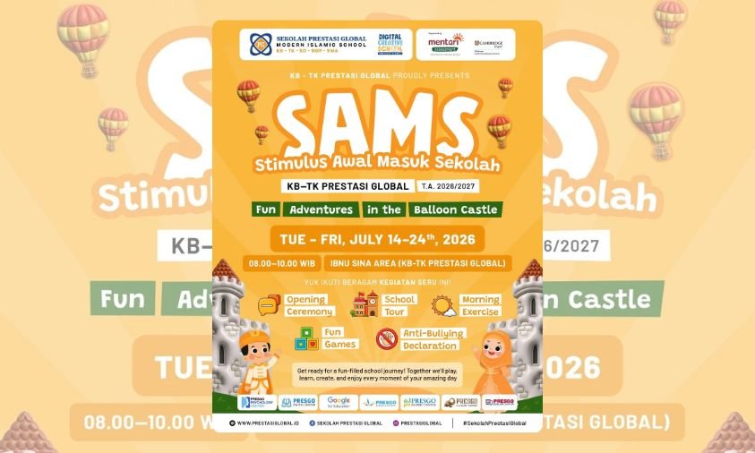 SAMS Sekolah Prestasi Global Buka Tahun Ajaran Baru dengan Petualangan Seru di Istana Balon