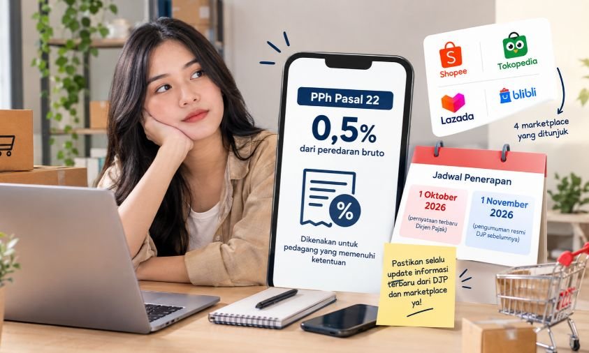 Pajak E-Commerce Mulai 1 Oktober, Seller Marketplace Bersiap Hadapi PPh 22