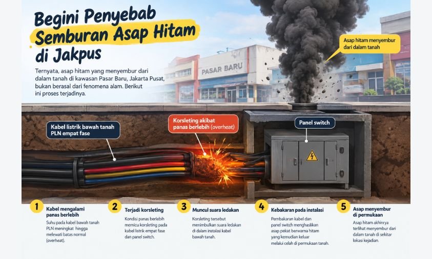 Penyebab Asap Hitam Jakpus