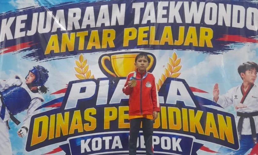 Siswa SD Prestasi Global Raih Juara 1 Taekwondo Kota Depok Berkat Disiplin dan Semangat Juang