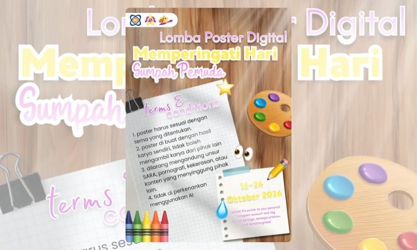 Lomba Poster Digital Hari Sumpah Pemuda, Yuk Tunjukkan Kreativitasmu, Daftar Sekarang!