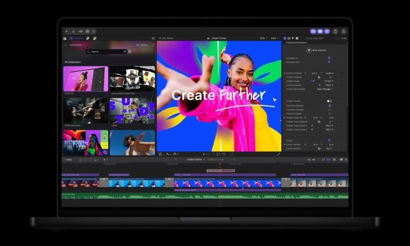 Tampilan Apple Creator Studio